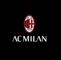 Logo AC Milan, squadra calcio italiana.